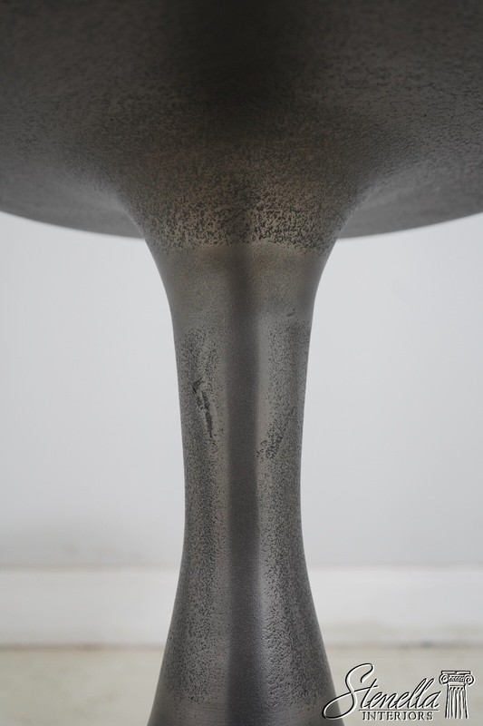 63668EC: Pair Modern Design Distressed Aluminum End Tables gallery