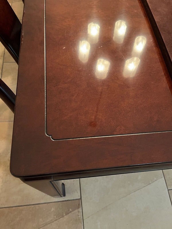 Georgian mahogany longevity table 10 x 3.75 gallery
