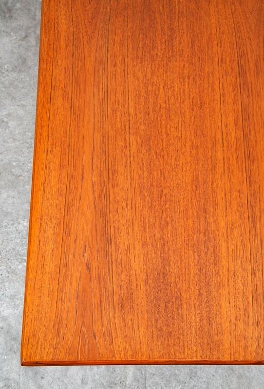 Mid Century Danish Modern Coffee Table Solid Teak Denmark Surfboard Rectangular gallery