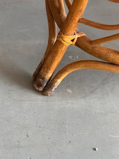 Vintage MCM Walnut Step End Table / Side Table gallery