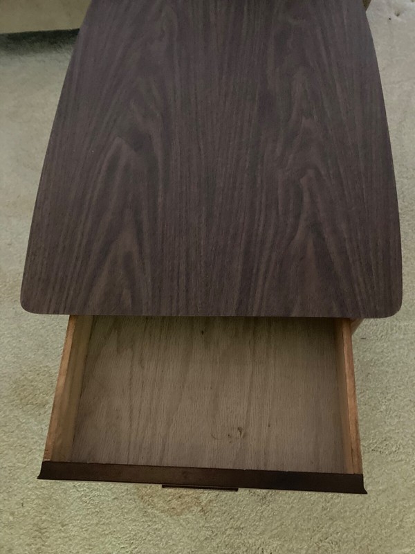 Lane End Table Mid Century Modern 2 Tier with Drawer Style 1038-05 Vintage MCM gallery