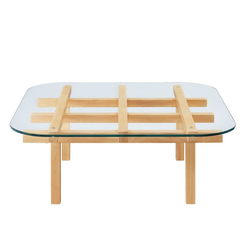 Isby 35 Inch Tempered Glass Coffee Table gallery