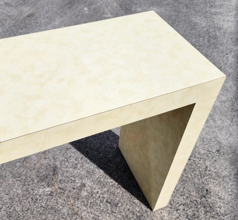MCM Post Modern Console Table 1970s Waterfall Huge 84" gallery