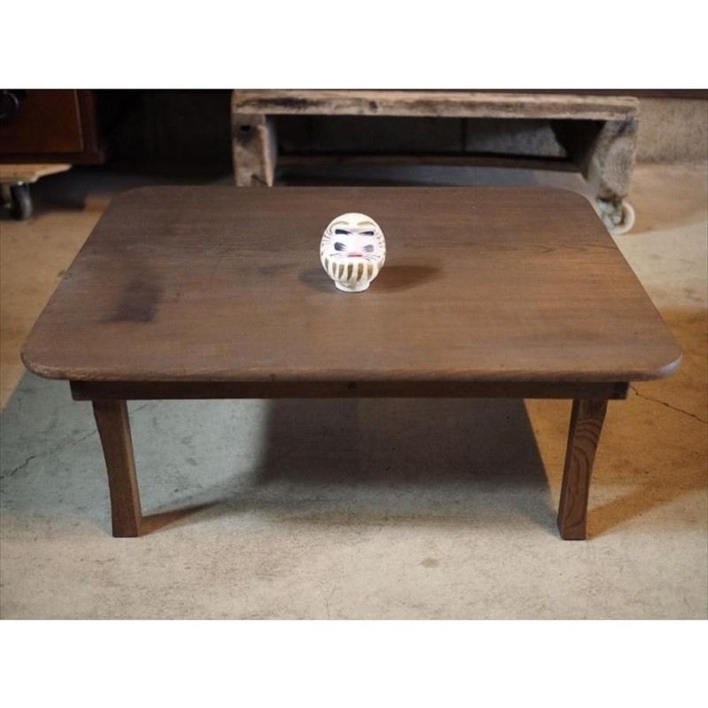 Showa Retro Low Table Koro-ten Japanese Mid-Showa Used Size E gallery