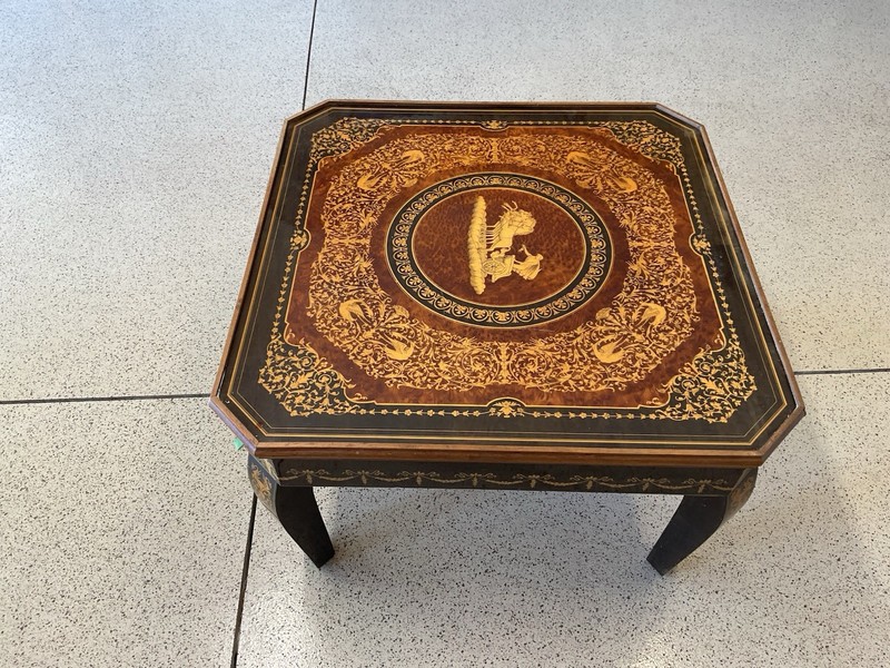 Vintage Handcrafted Italian Multi-Game Table-Sorrento Italy-Notturno Intarsio gallery