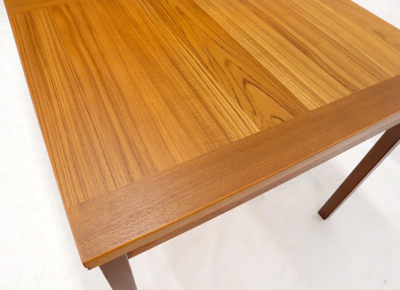 Danish Mid-Century Modern Teak Refectory Dining Table Leaves gallery