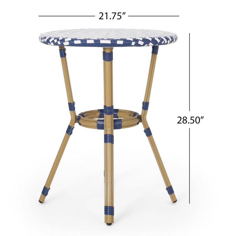 Weatherproof Aluminum Frame Patio Bistro Side Table gallery