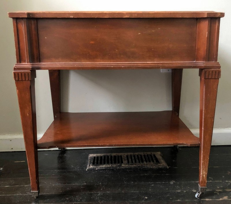Empire Mahogany and Leather Side Table gallery