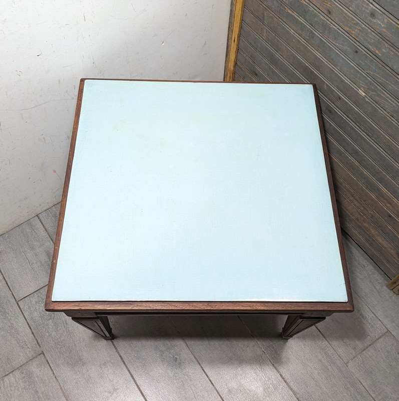 Vintage English Regency/Neoclassical Wood Side Table Brass Feet Shabby Chic gallery