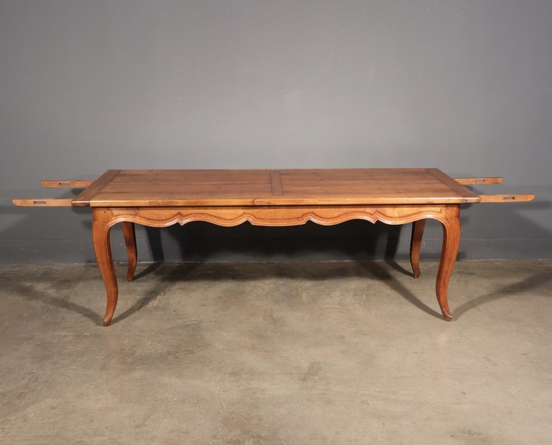 Vintage French Provencal Farm Table/Desk/Dining Table in Solid Cherry Wood gallery