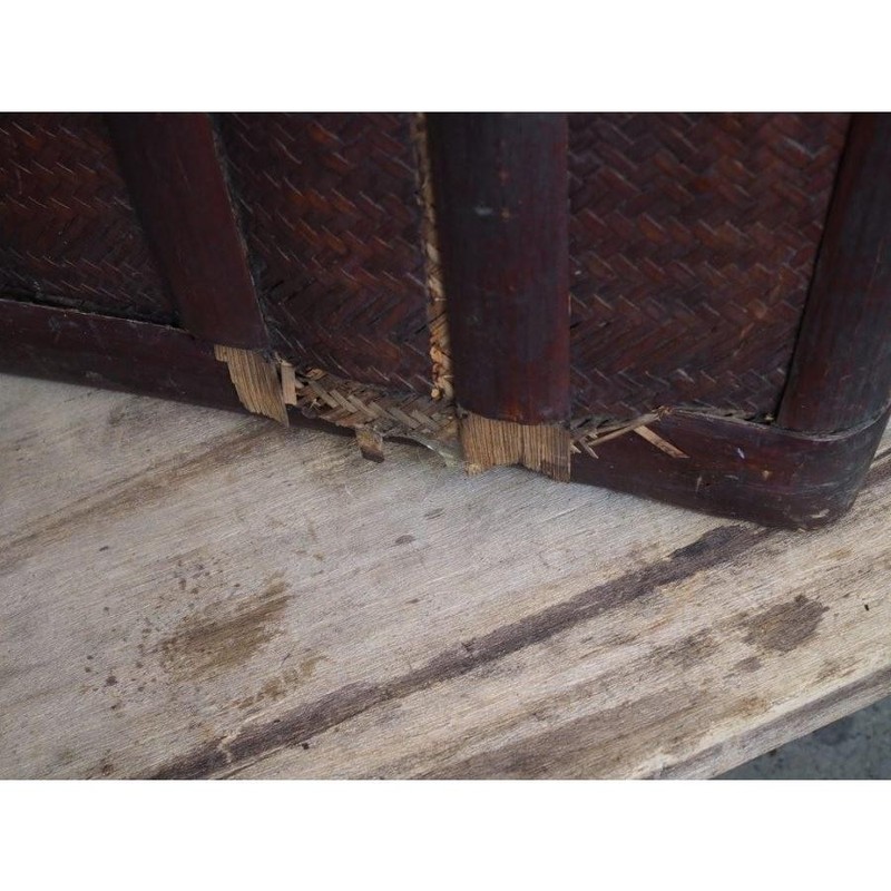 Edo Period Tokugawa Aoi Crest Trunk Japan 30cm (11.8in) Used K2006 gallery