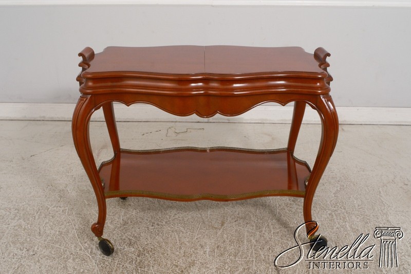 L68655: Hollywood Regency French Style Painted Finish Serving Cabinet gallery