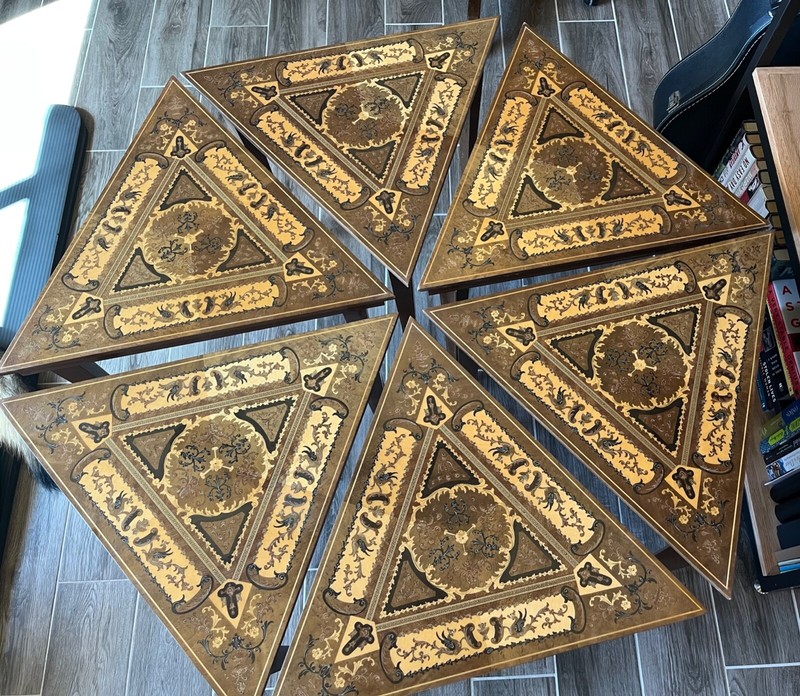 Gorgeous & Versatile Italian Marquetry Coffee Table gallery