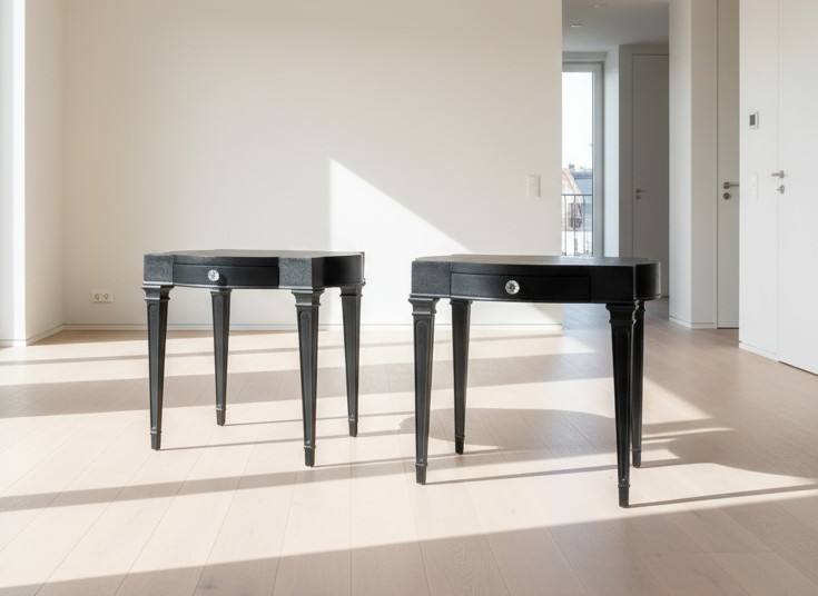MCM End Tables/Nightstands/Sey Of 2 Weiman Heirloom/Black Mid Century Modern gallery