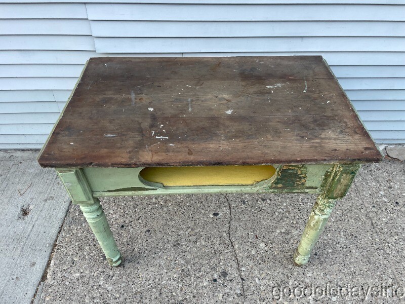 Old Antique Primitive Game Table 41 x 25 gallery