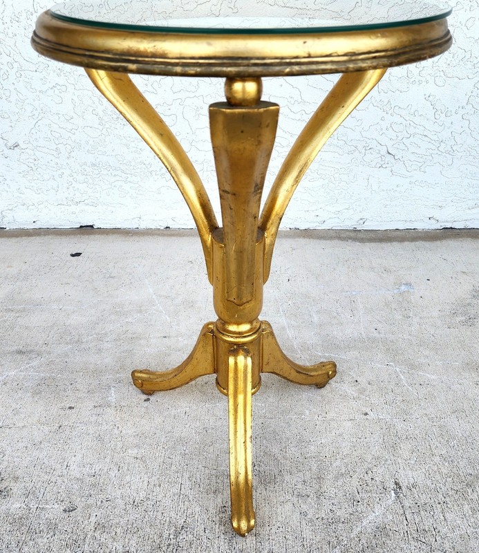 Mid Century Giltwood Side Center Table gallery