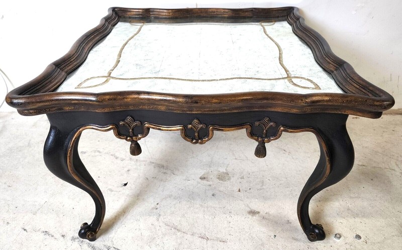 French Louis XVI Églomisé Mirror Top Coffee Table by JOHN RICHARD gallery