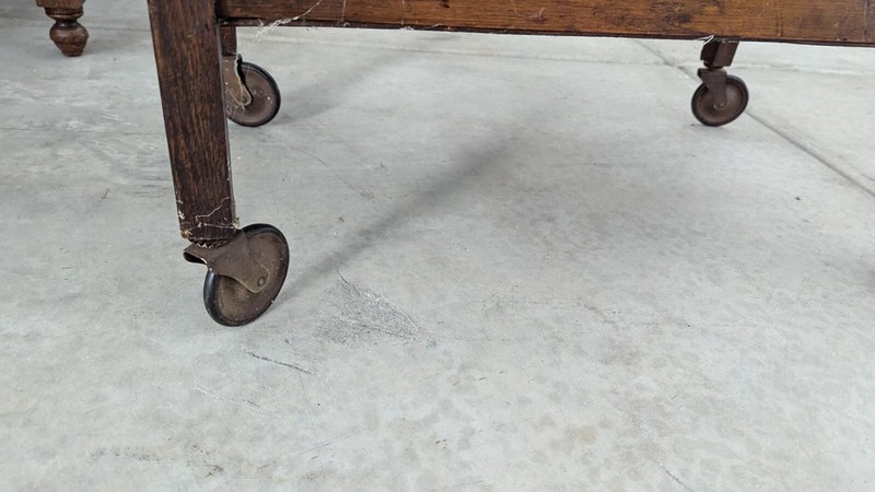 unique antique kitchen cart oak casters two leaves hidden cabinet coffee table gallery
