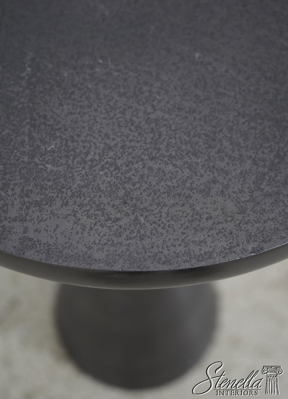 63668EC: Pair Modern Design Distressed Aluminum End Tables gallery