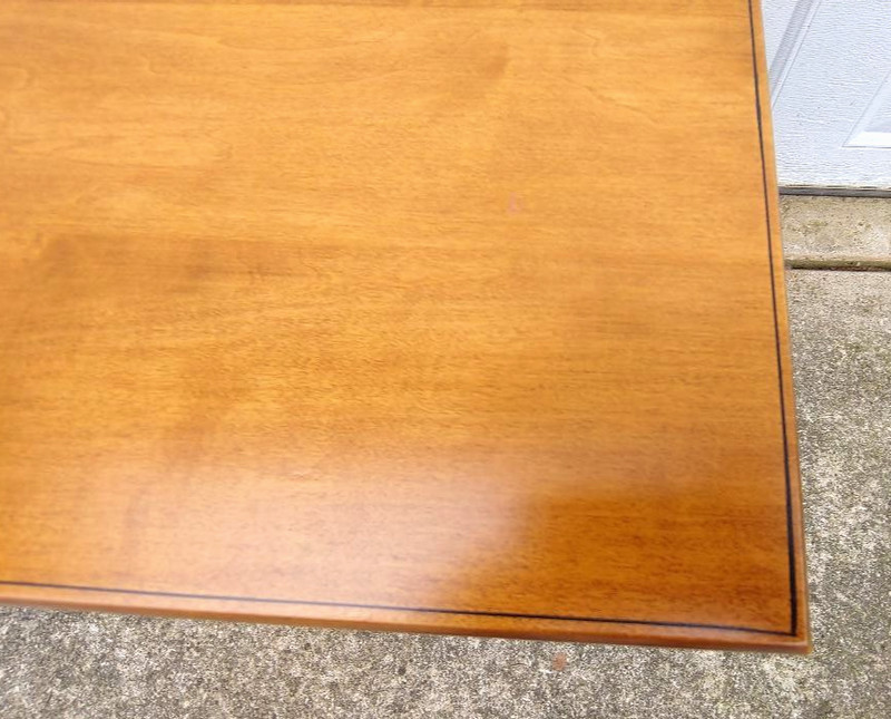 RARE VINTAGE HARD MAPLE SIGNED HITCHCOCK 2 DRAWER END OR LAMP TABLE, MINTY... gallery