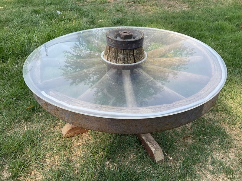 Wagon Wheel Coffee Table, Lincoln Nebraska