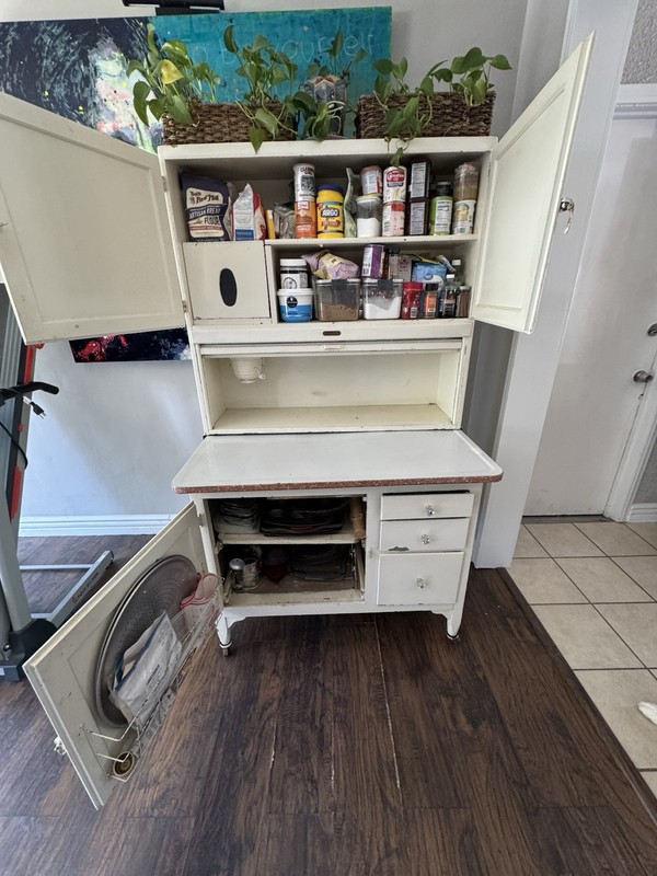 Antique Hoosier Cabinet/Dough Table gallery