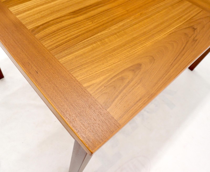 Danish Mid-Century Modern Teak Refectory Dining Table Leaves gallery