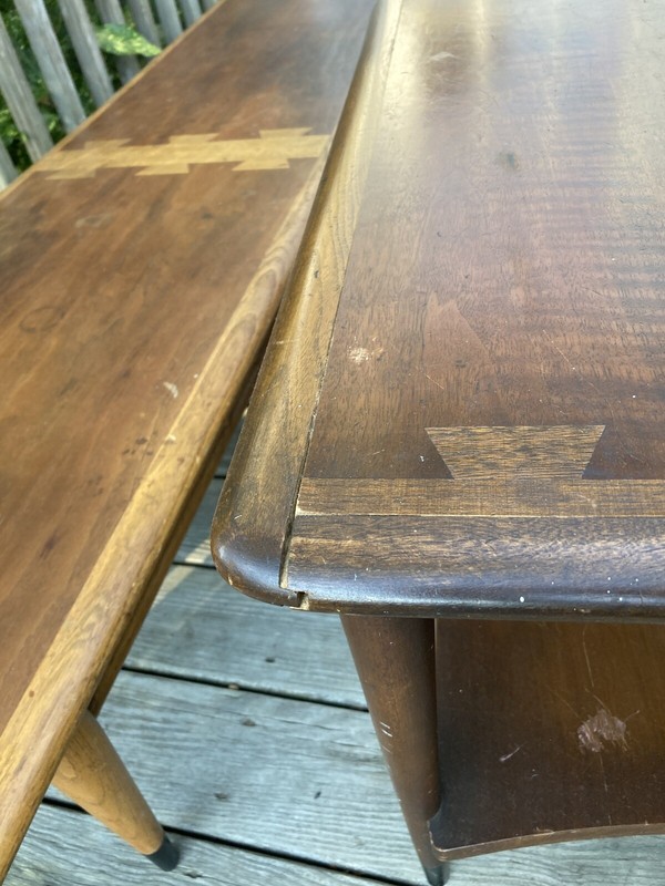 1960s Lane Acclaim Extra Long Coffee Table 2 Side Tables gallery