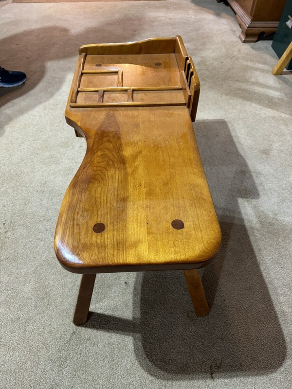 Vintage Cushman Colonial Creations Maple Cobblers Bench Table Rustic gallery