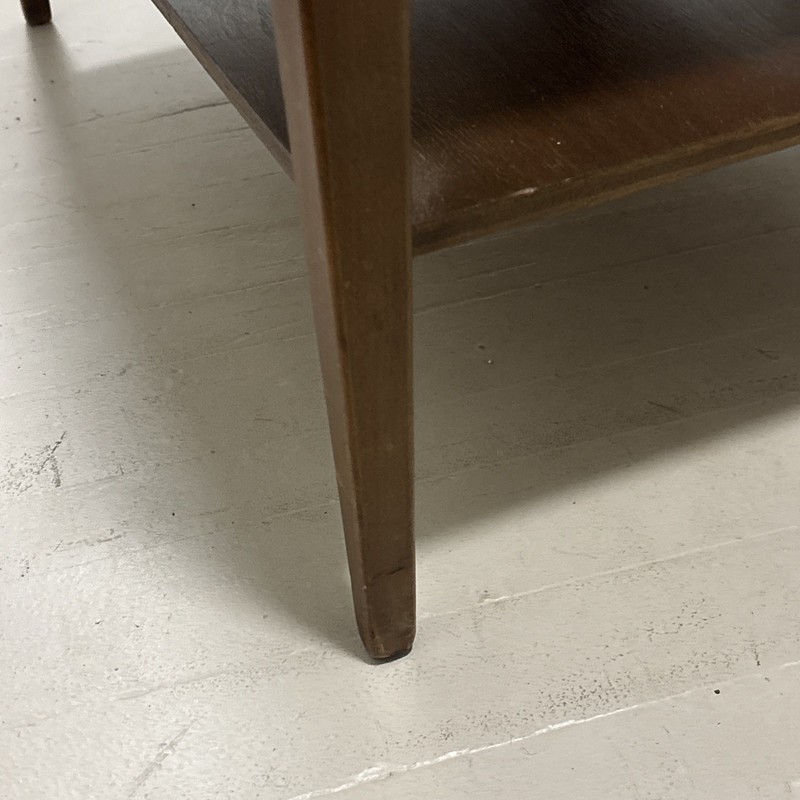 Mid Century Walnut Formica Top End Table / Side Table by Mersman (ET16) gallery