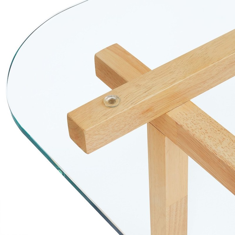Isby 35 Inch Tempered Glass Coffee Table gallery