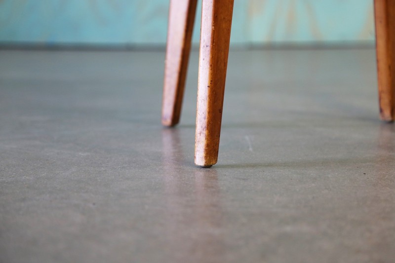 Mid century Modern 1950s Jens Risom Style Birch Table with splay legs gallery