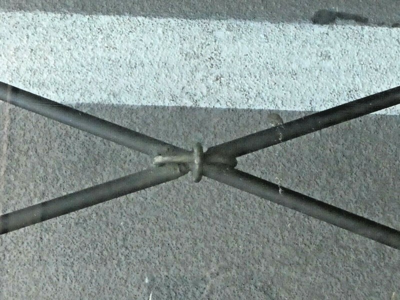 VINTAGE HOMMAGE TO GIACOMETTI SCULPTURAL IRON COFFEE TABLE gallery
