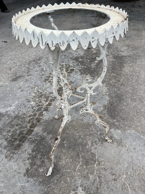 Antique Cast Iron Victorian Plant / Jardinière Stand – Ornate Tripod Base
