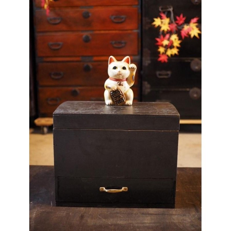 Antique Japanese Meiji Era Small Drawer Storage Box Koro-ten D Size 21cm (8.3in)