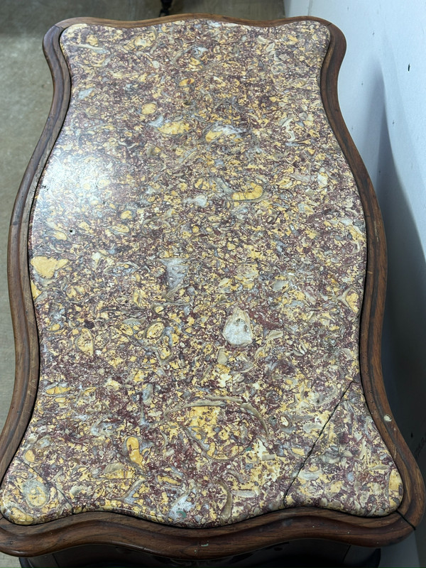 Antique Rosewood Victorian Marble Top music table Canterbury Rack Stand gallery