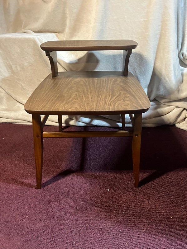 Mid Century Lane Walnut Step End Table / Side Table (SET-103) gallery