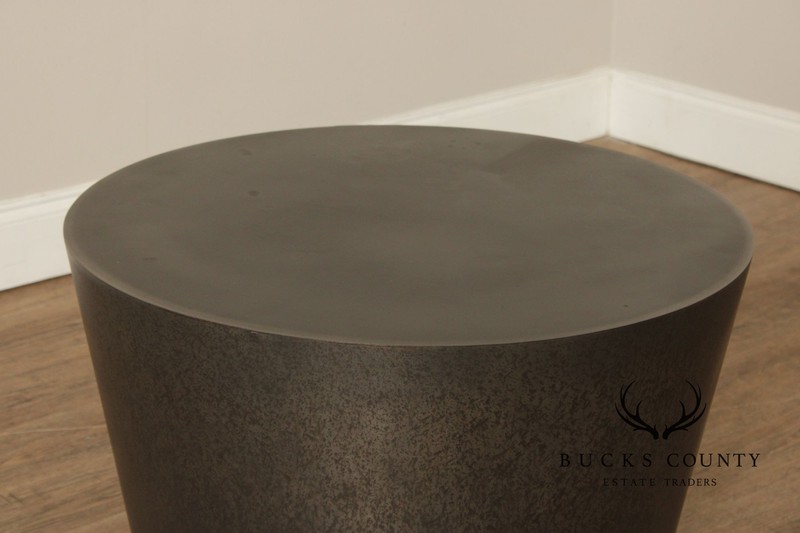 Modern Patinated Steel Coffee Table gallery