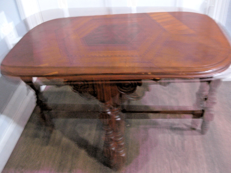 1900's Rare Italian Victorian Parlor Table 4 legs original finish gallery
