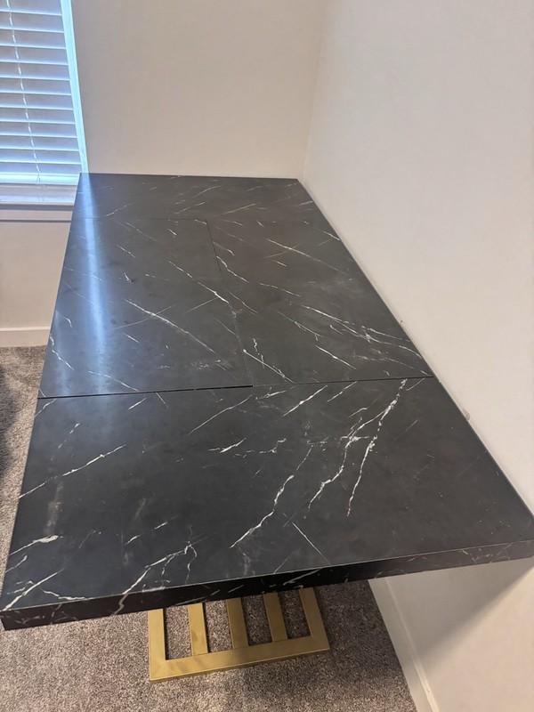 Black Marble Office Desk