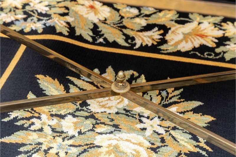 Maison Jansen’s Iconic Mid-Century Brass And Black Glass Coffee Table gallery