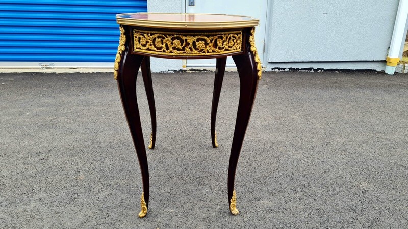 Parquetry French style inlaid Accent table gallery