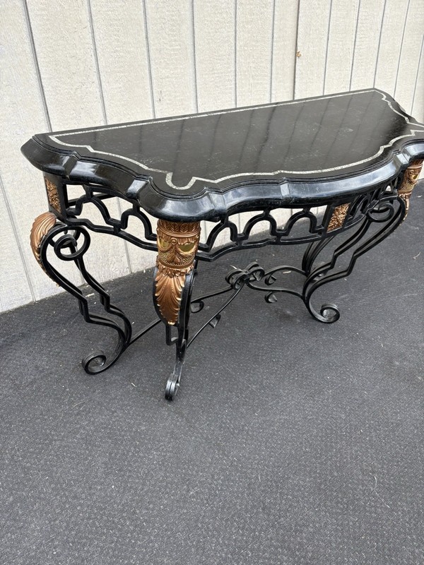 66849 Super Quality Marble Top Console Table Hall Stand Sideboard Server gallery