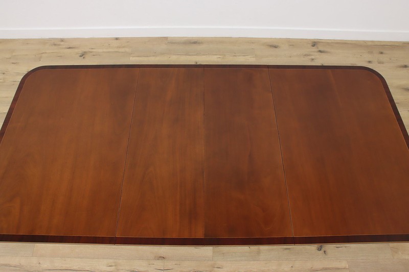 Georgian Vintage Mahogany Dining Table, 2 Leaves, Paw Feet #53057 gallery
