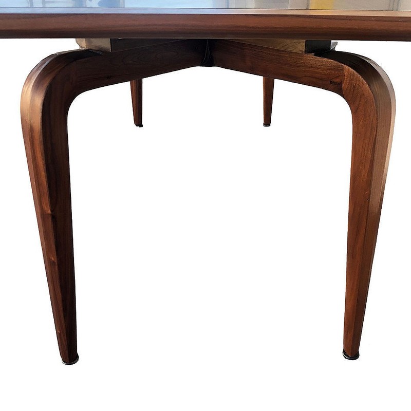Mid-Century Walnut Dining Table by Maurice Bailey for Monteverdi Young gallery