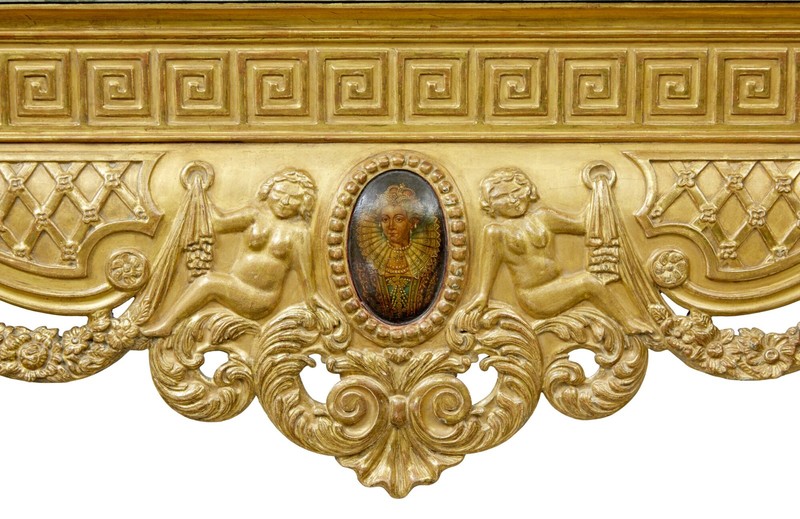 19TH CENTURY GEORGE II INFLUENCED MARBLE TOP CENTER TABLE gallery