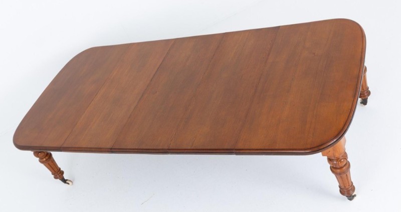 Oak Victorian Dining Table Extending 14 Seater 1860 gallery