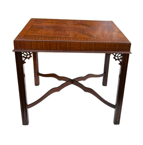 Museum Quality Antique Mahogany Tea Table-Vintage Side/End Table