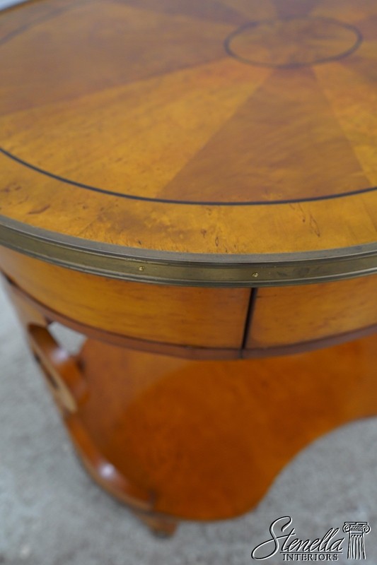 60246: Pair JOHN WIDDICOMB Bierdermier Style 1 Drawer Lamp Tables gallery