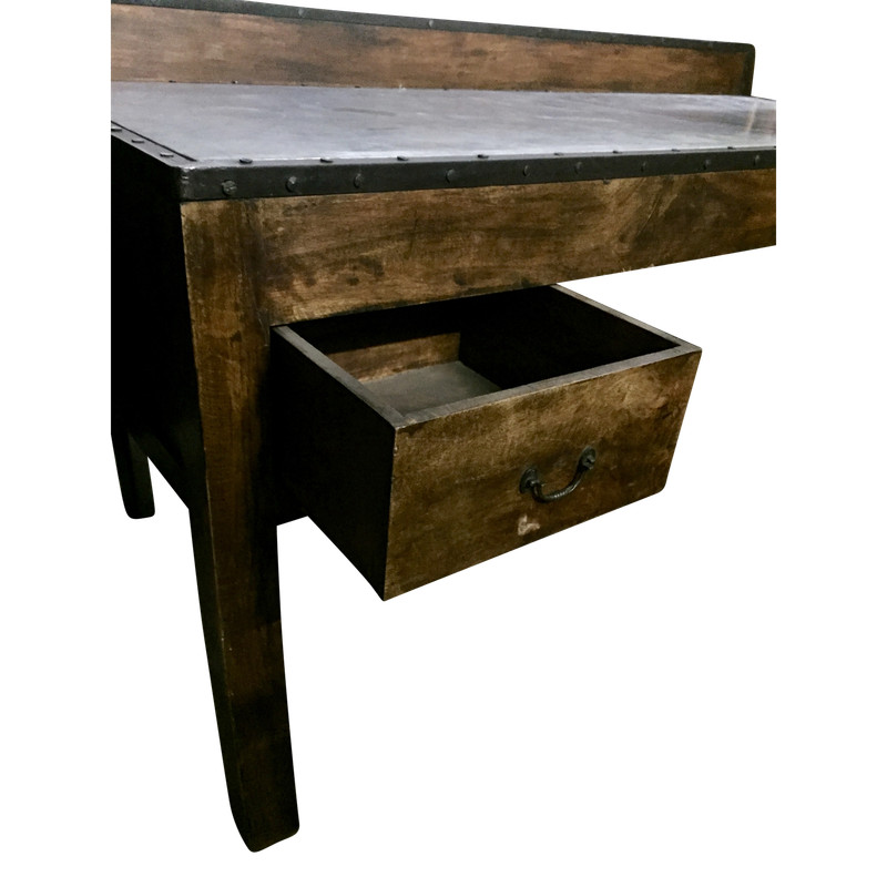Antique Country Work Table | Island with Stainless Steel Top - 6 feet gallery